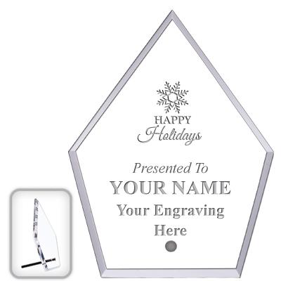 6" ECONOMY DIAMOND CLEAR ACRYL