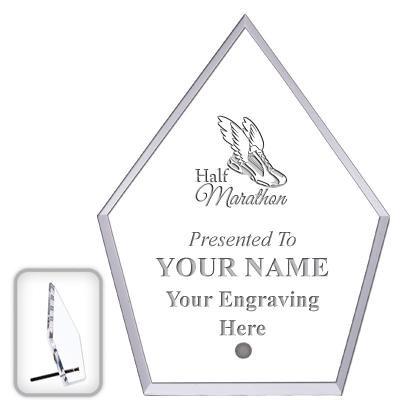 6" ECONOMY DIAMOND CLEAR ACRYL