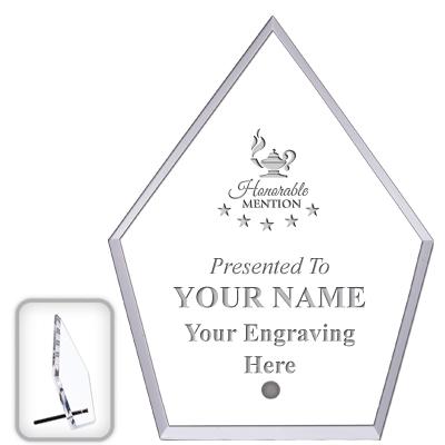 6" ECONOMY DIAMOND CLEAR ACRYL