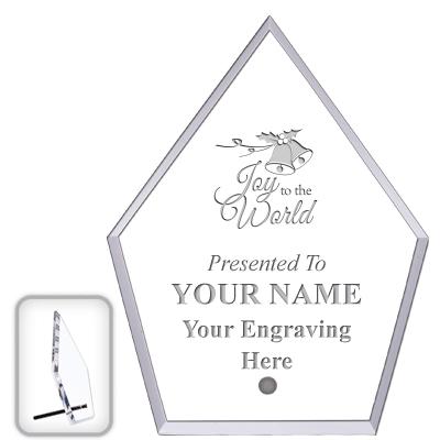 6" ECONOMY DIAMOND CLEAR ACRYL