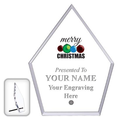 6" ECONOMY DIAMOND CLEAR ACRYL