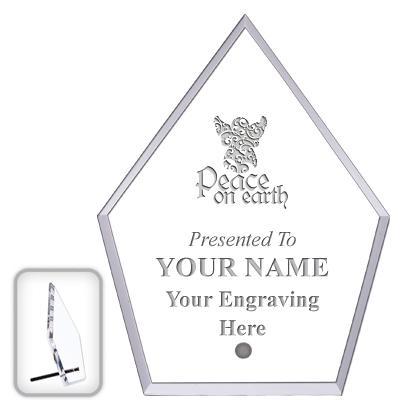 6" ECONOMY DIAMOND CLEAR ACRYL