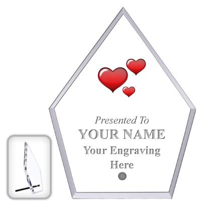 6" ECONOMY DIAMOND CLEAR ACRYL