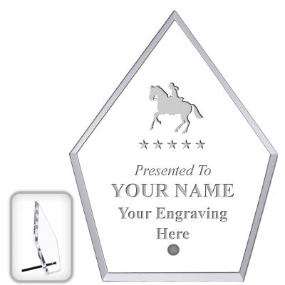 6" ECONOMY DIAMOND CLEAR ACRYL