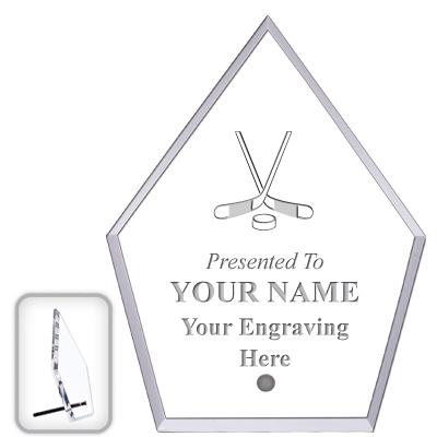 6" ECONOMY DIAMOND CLEAR ACRYL