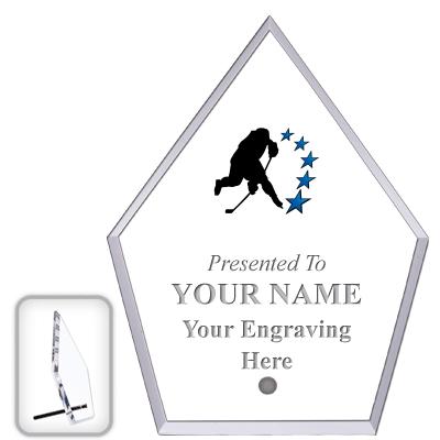 6" ECONOMY DIAMOND CLEAR ACRYL