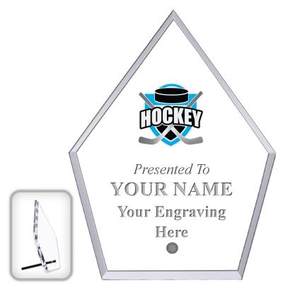 6" ECONOMY DIAMOND CLEAR ACRYL