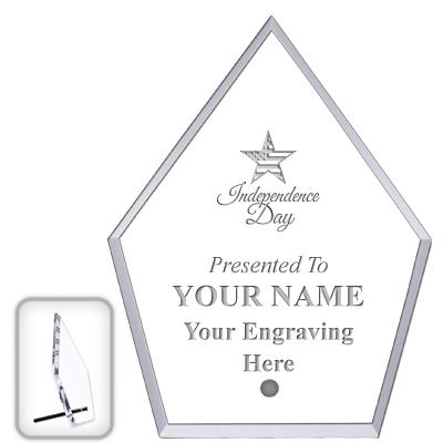 6" ECONOMY DIAMOND CLEAR ACRYL