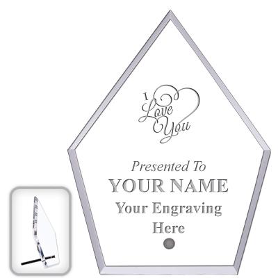 6" ECONOMY DIAMOND CLEAR ACRYL