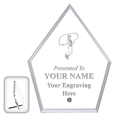 6" ECONOMY DIAMOND CLEAR ACRYL