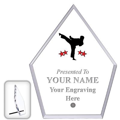 6" ECONOMY DIAMOND CLEAR ACRYL