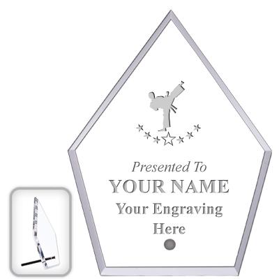 6" ECONOMY DIAMOND CLEAR ACRYL