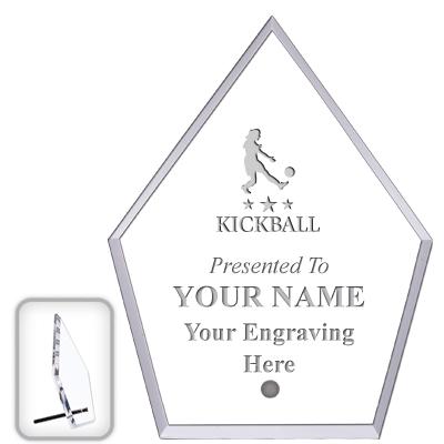 6" ECONOMY DIAMOND CLEAR ACRYL