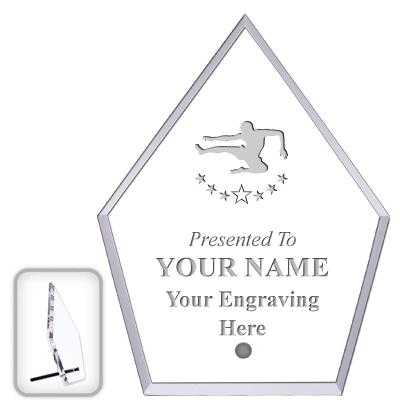 6" ECONOMY DIAMOND CLEAR ACRYL