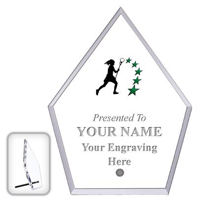 6" ECONOMY DIAMOND CLEAR ACRYL