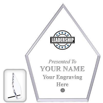 6" ECONOMY DIAMOND CLEAR ACRYL