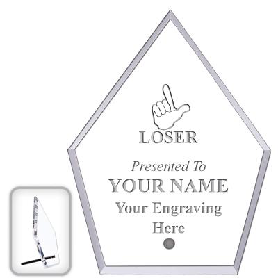 6" ECONOMY DIAMOND CLEAR ACRYL