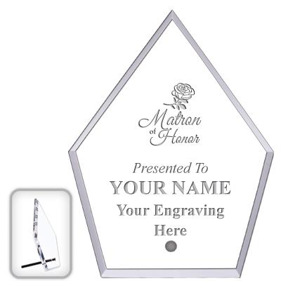 6" ECONOMY DIAMOND CLEAR ACRYL