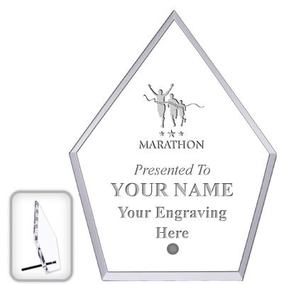 6" ECONOMY DIAMOND CLEAR ACRYL