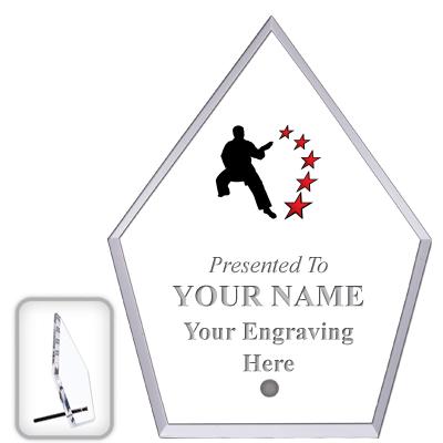 6" ECONOMY DIAMOND CLEAR ACRYL