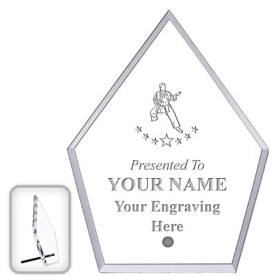 6" ECONOMY DIAMOND CLEAR ACRYL