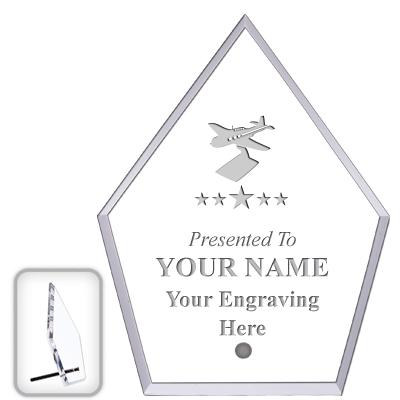 6" ECONOMY DIAMOND CLEAR ACRYL