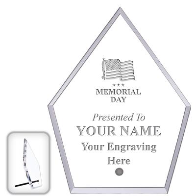 6" ECONOMY DIAMOND CLEAR ACRYL