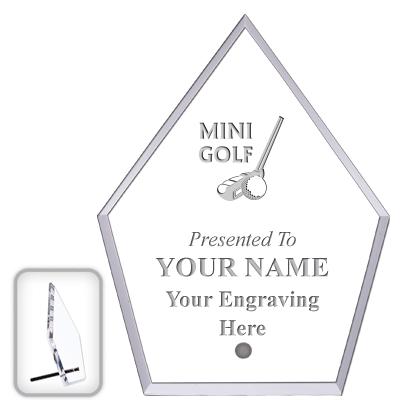 6" ECONOMY DIAMOND CLEAR ACRYL