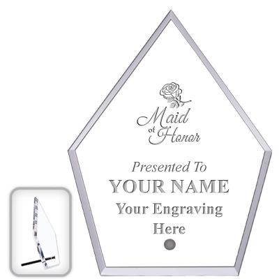 6" ECONOMY DIAMOND CLEAR ACRYL