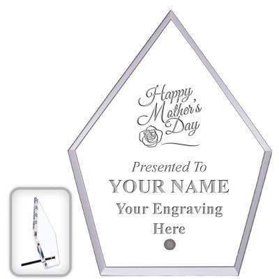 6" ECONOMY DIAMOND CLEAR ACRYL