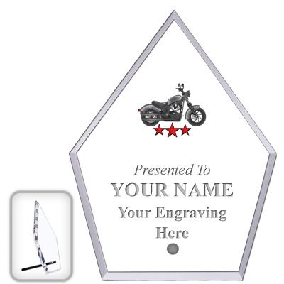 6" ECONOMY DIAMOND CLEAR ACRYL