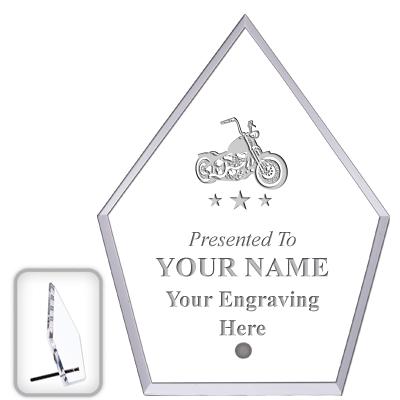 6" ECONOMY DIAMOND CLEAR ACRYL