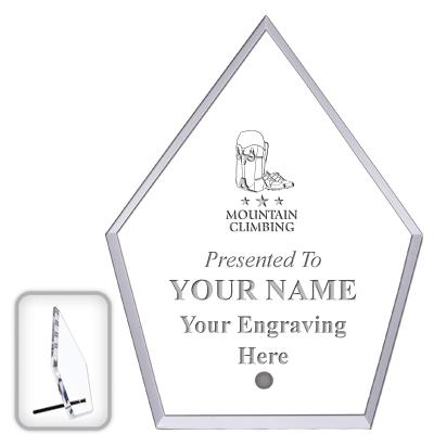 6" ECONOMY DIAMOND CLEAR ACRYL