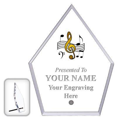 6" ECONOMY DIAMOND CLEAR ACRYL