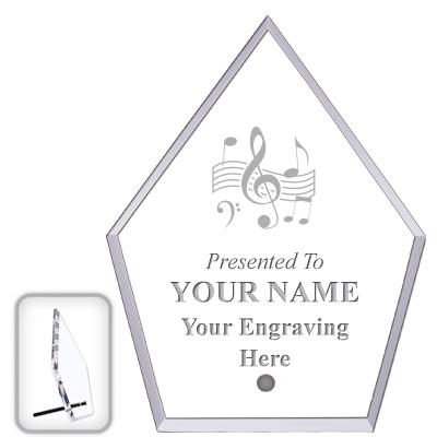 6" ECONOMY DIAMOND CLEAR ACRYL