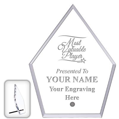 6" ECONOMY DIAMOND CLEAR ACRYL