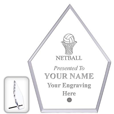 6" ECONOMY DIAMOND CLEAR ACRYL