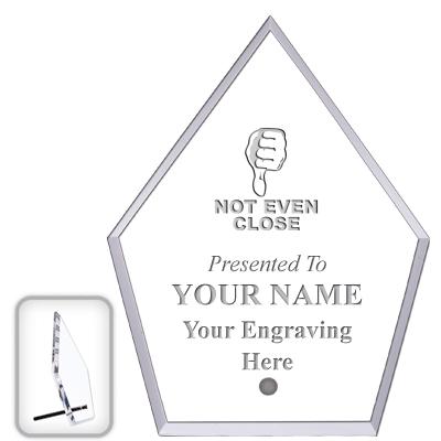 6" ECONOMY DIAMOND CLEAR ACRYL