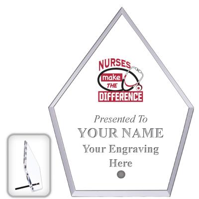 6" ECONOMY DIAMOND CLEAR ACRYL