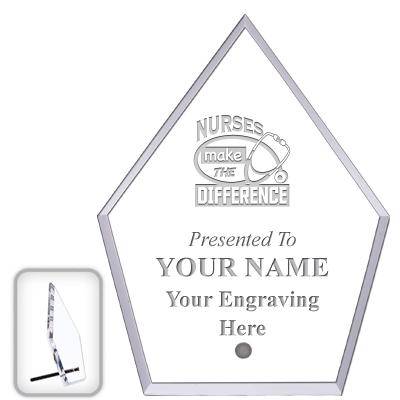 6" ECONOMY DIAMOND CLEAR ACRYL