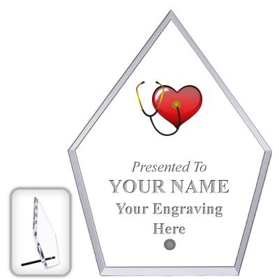 6" ECONOMY DIAMOND CLEAR ACRYL