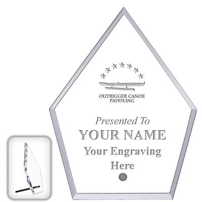 6" ECONOMY DIAMOND CLEAR ACRYL