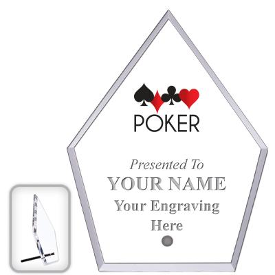 6" ECONOMY DIAMOND CLEAR ACRYL