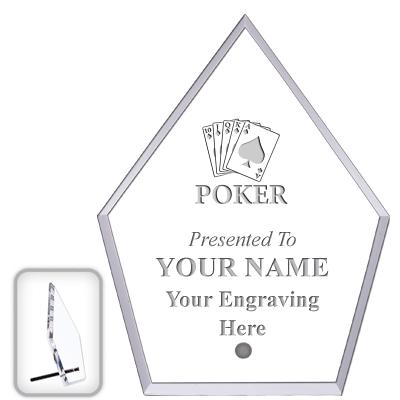 6" ECONOMY DIAMOND CLEAR ACRYL