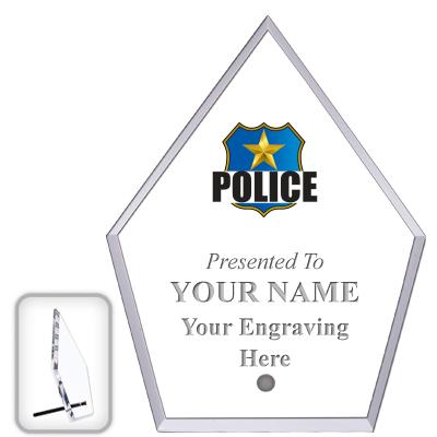 6" ECONOMY DIAMOND CLEAR ACRYL