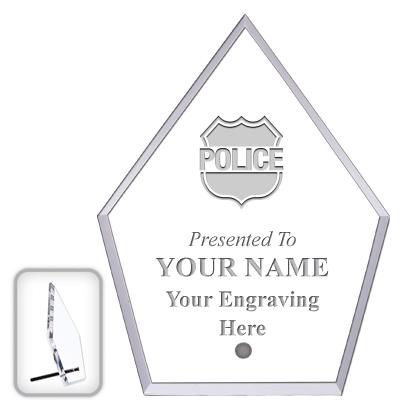 6" ECONOMY DIAMOND CLEAR ACRYL