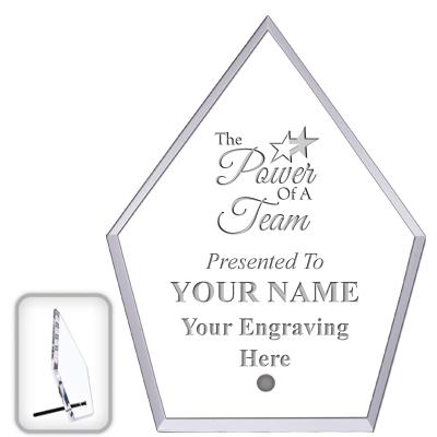 6" ECONOMY DIAMOND CLEAR ACRYL