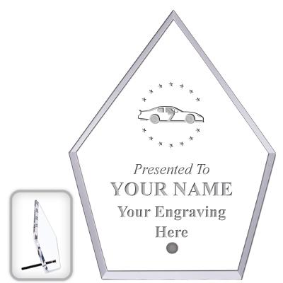 6" ECONOMY DIAMOND CLEAR ACRYL