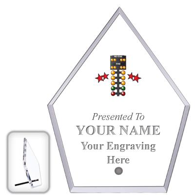 6" ECONOMY DIAMOND CLEAR ACRYL