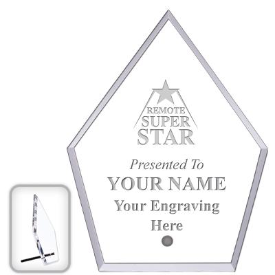 6" ECONOMY DIAMOND CLEAR ACRYL